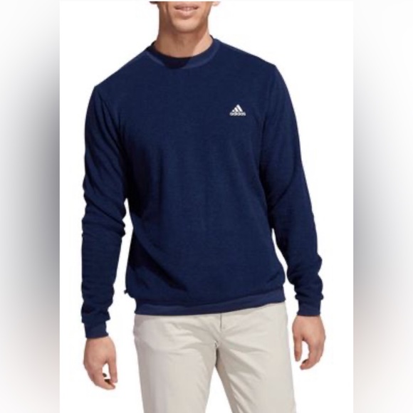 adidas Other - NWT! adidas Core Crewneck Sweatshirt Golf Collegiate Navy Outerwear Men
